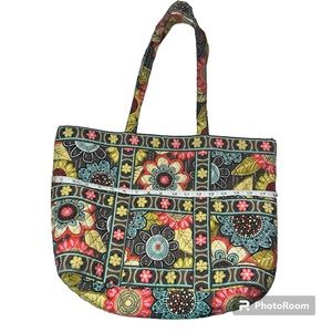 Vera Bradley RETIRED “TIC TAC” tote FLOWER SHOWER